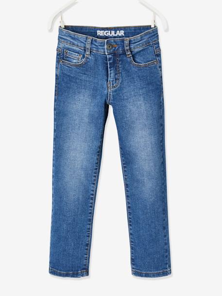 Jungen Straight-Fit-Jeans WATERLESS, Hüftweite COMFORT OEKO-TEX®, Bundweite verstellbar blue stone+dark blue 3