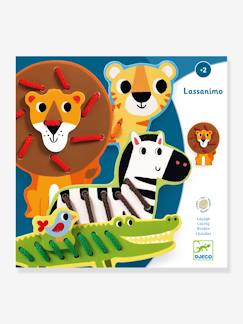 Spielzeug-Baby-Tasten & Greifen-Fädel- und Assoziationsspiel „Lassanimo“ DJECO
