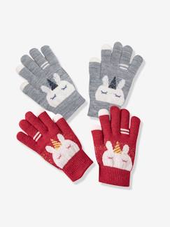-2er-Pack Mädchen Handschuhe, Einhorn