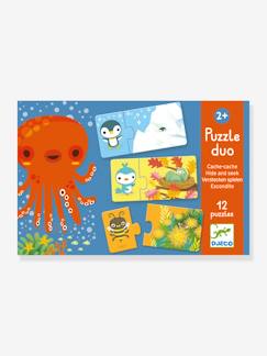 Spielzeug-Pädagogische Spiele-Puzzles-Duo-Puzzle „Cache-Cache“ DJECO