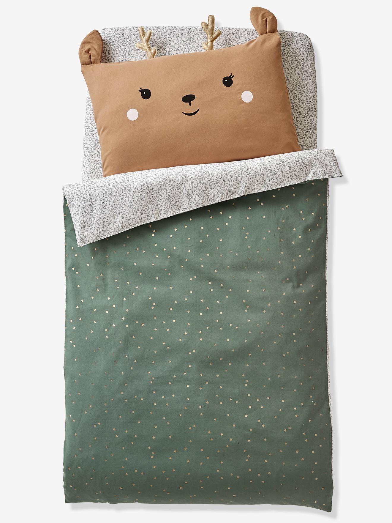 Vertbaudet Baby Bettbezug Ohne Kissenbezug Er Wald Grün 100X120