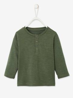 Babymode-Jungen Baby Henley-Shirt BASIC, personalisierbar Oeko-Tex