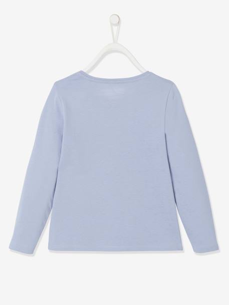 Mädchen Shirt mit Message-Print, Glanzdetails BASIC Oeko-Tex - blaugrau+dunkelgrün+marine+zartrosa - 2