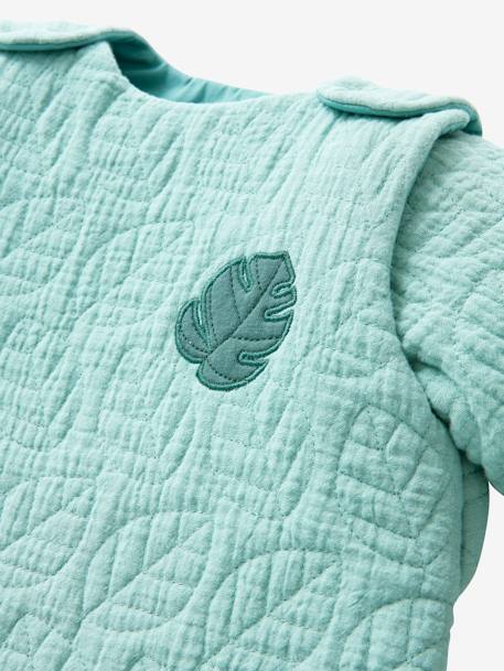 Bio-Kollektion: Baby Schlafsack mit abnehmbaren Ärmeln „Traumnächte“ - grün+marine - 5