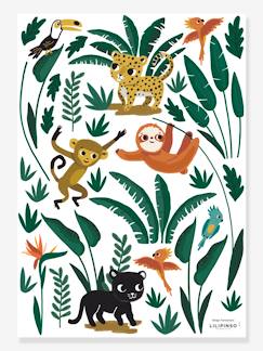 Dekoration & Bettwäsche-Dekoration-Sticker-Kinderzimmer Wandsticker „Tierwelt des Dschungels“ LILIPINSO