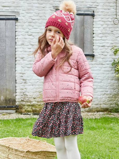 Mädchen 3-in-1-Jacke mit Recycling-Polyester - dunkelrosa+nachtblau - 2