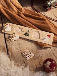 Spielzeug-Pädagogische Spiele-Weihnachts-Steckpuzzle, Holz FSC®