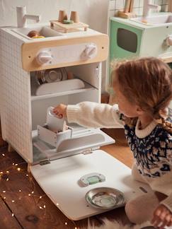 Spielzeug-Spielküchen, Tipis & Kostüme -Spielküchen & Puppengeschirr-Spülmaschine, Holz FSC®