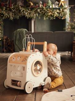 Spielzeug-Baby-Schaukeltiere, Lauflernwagen, Lauflernhilfe & Rutschfahrzeuge-Activity-Lauflernwagen, Holz FSC®