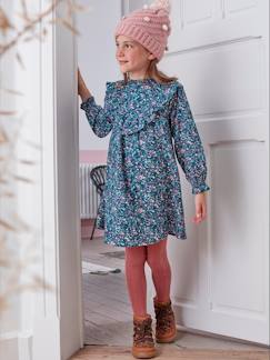 Maedchenkleidung-Kleider-Mädchen Kleid, Blumenprint