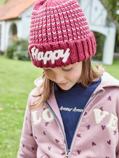 Maedchenkleidung-Accessoires-Mädchen Mütze mit Schriftzug