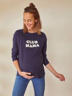 Umstandsmode-Umstandsshirts-Bio-Kollektion: Shirt mit Schriftzug, Schwangerschaft & Stillzeit