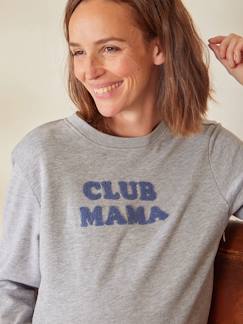 Umstandsmode-Sportmode-Sweatshirt für Schwangerschaft und Stillzeit