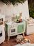 Retro-Spielküche, Küche aus Holz FSC® - grün/natur+rosa/natur - 2