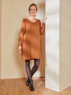 Umstandsmode-Umstandskleider-Kurzes Kleid für Schwangerschaft & Stillzeit, Musselin