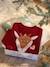 Mädchen Weihnachts-Geschenkset: Pullover & Haarspange - rot - 1