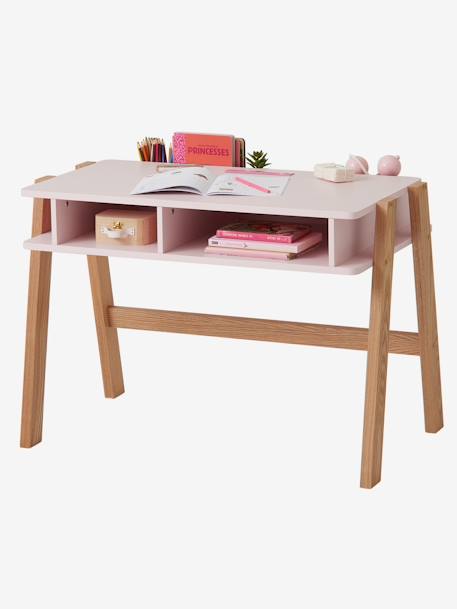 Schreibtisch ,,Architekt Mini' - grün+rosa+türkis+weiß/natur - 7