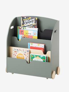 Kinderzimmer-Aufbewahrung-Kommoden & Sideboards-Kinderzimmer Bücherregal mit Rollen „School“
