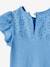 T-Shirt mit Volantärmeln und Lochstickerei Oeko Tex® - blaugrau+koralle+marine - 3