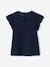 Mädchen T-Shirt mit Volantärmeln und Lochstickerei Oeko-Tex - dunkelrosa+fuchsia+hellgrün+koralle+marine+weiß - 16