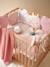 Baby Bettumrandung ,,Traumwolke' - rosa bedruckt - 1