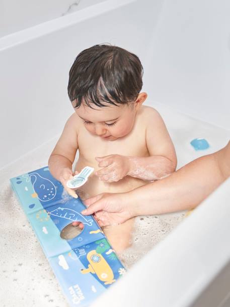 Buch mit Badewannen-Sticker aus Schaumstoff BADABULLE - mehrfarbig - 3