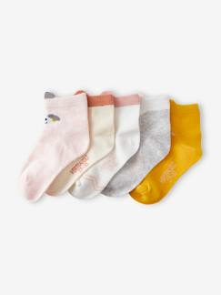 Maedchenkleidung-Unterwäsche, Socken, Strumpfhosen-Socken-5er-Pack Mädchen Socken, Tiere Oeko-Tex®