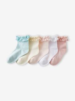 Festliche Kinderkleidung-Babymode-5er-Pack Mädchen Baby Socken Oeko-Tex®