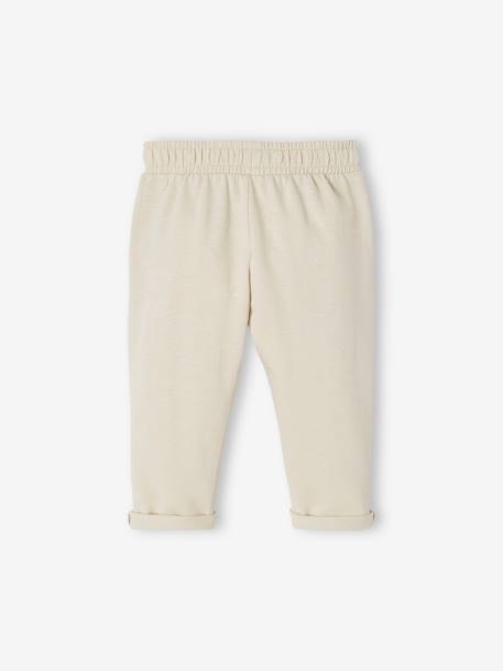 Sweathose für Jungen Baby  BASIC Oeko-Tex - dunkelrosa+graublau+graugrün+hellblau+hellgrau meliert+karamell+sand - 21