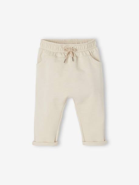 Sweathose für Jungen Baby  BASIC Oeko-Tex - dunkelrosa+graublau+graugrün+hellblau+hellgrau meliert+karamell+sand - 20