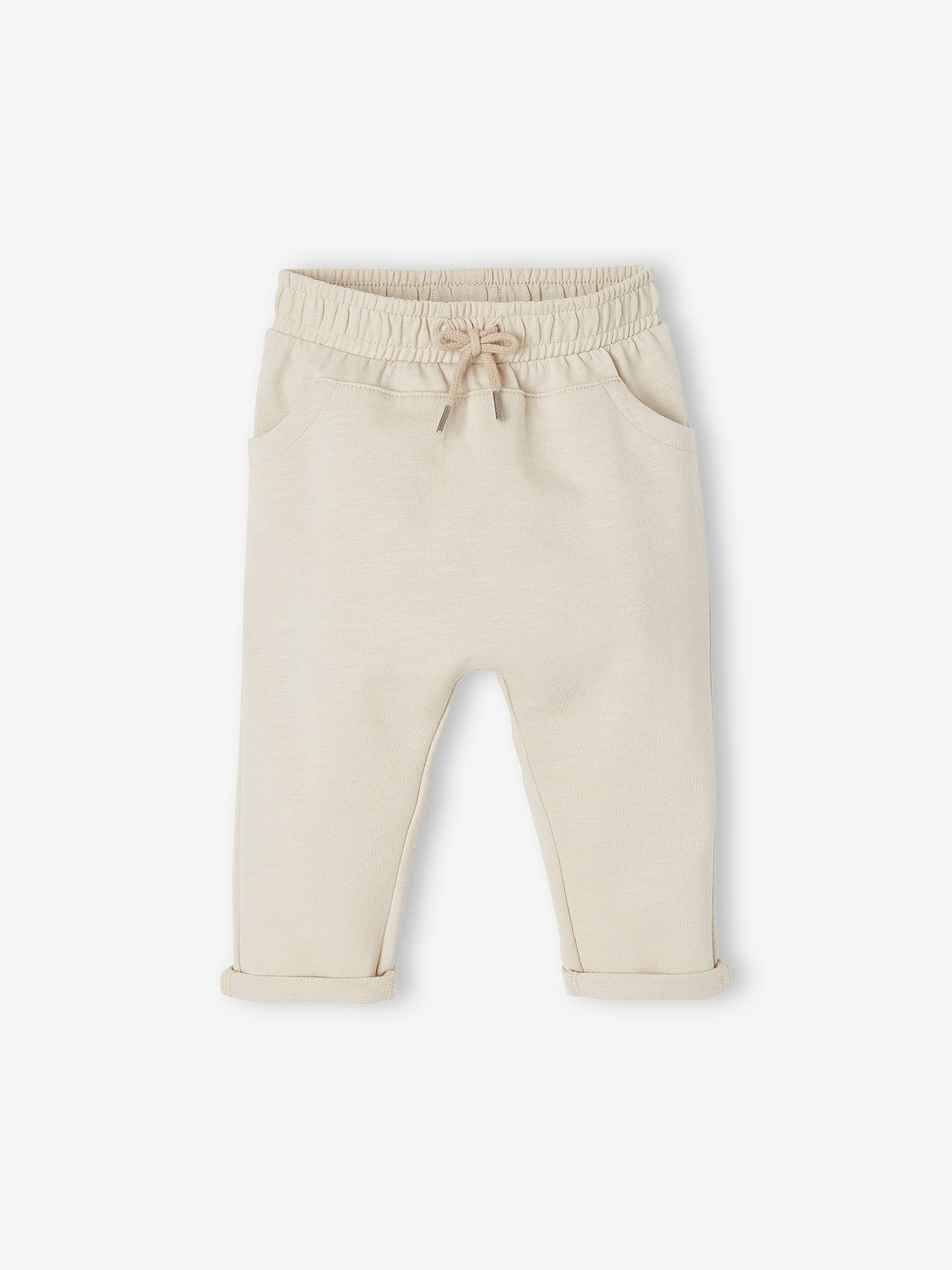 Sweathose für Jungen Baby BASIC sand