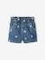 Baby Shorts, Blumen-Stickerei - blue stone - 2