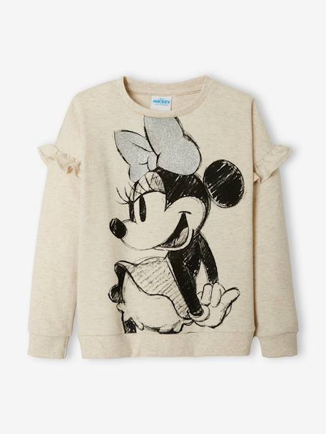 Mädchen Sweatshirt Disney MINNIE MAUS - beige meliert - 2
