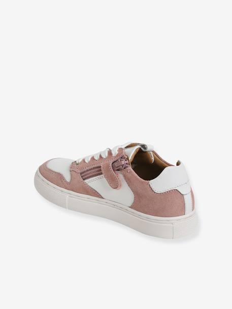 Mädchen Sneakers mit Reißverschluss und Schnürung - rosa - 3