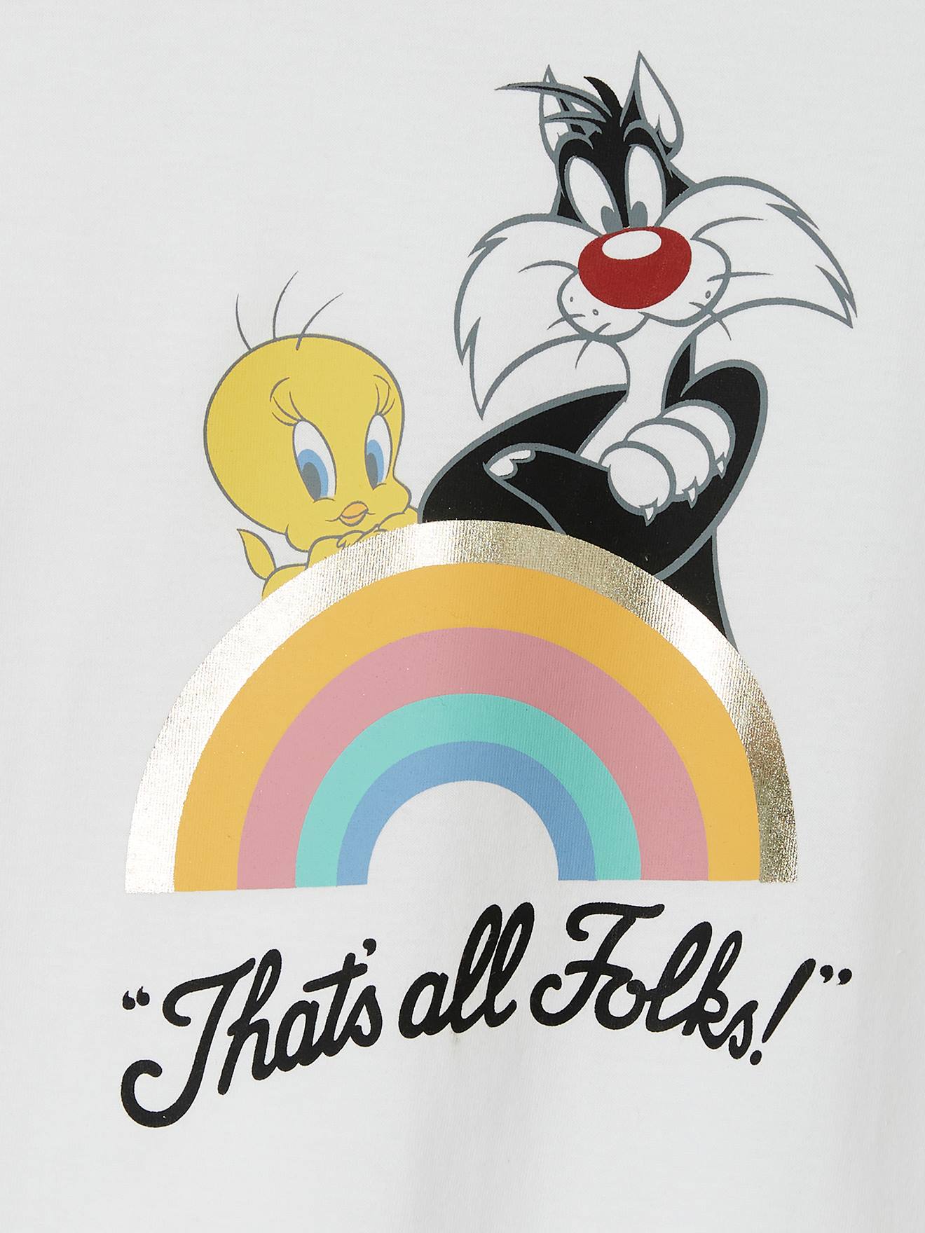 Looney Tunes Mädchen T-Shirt weiß oder lila Gr.104 oder 140 NEU 