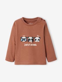 Babymode-Shirts & Rollkragenpullover-Shirts-Baby Shirt, bewegliche Tier-Applikation