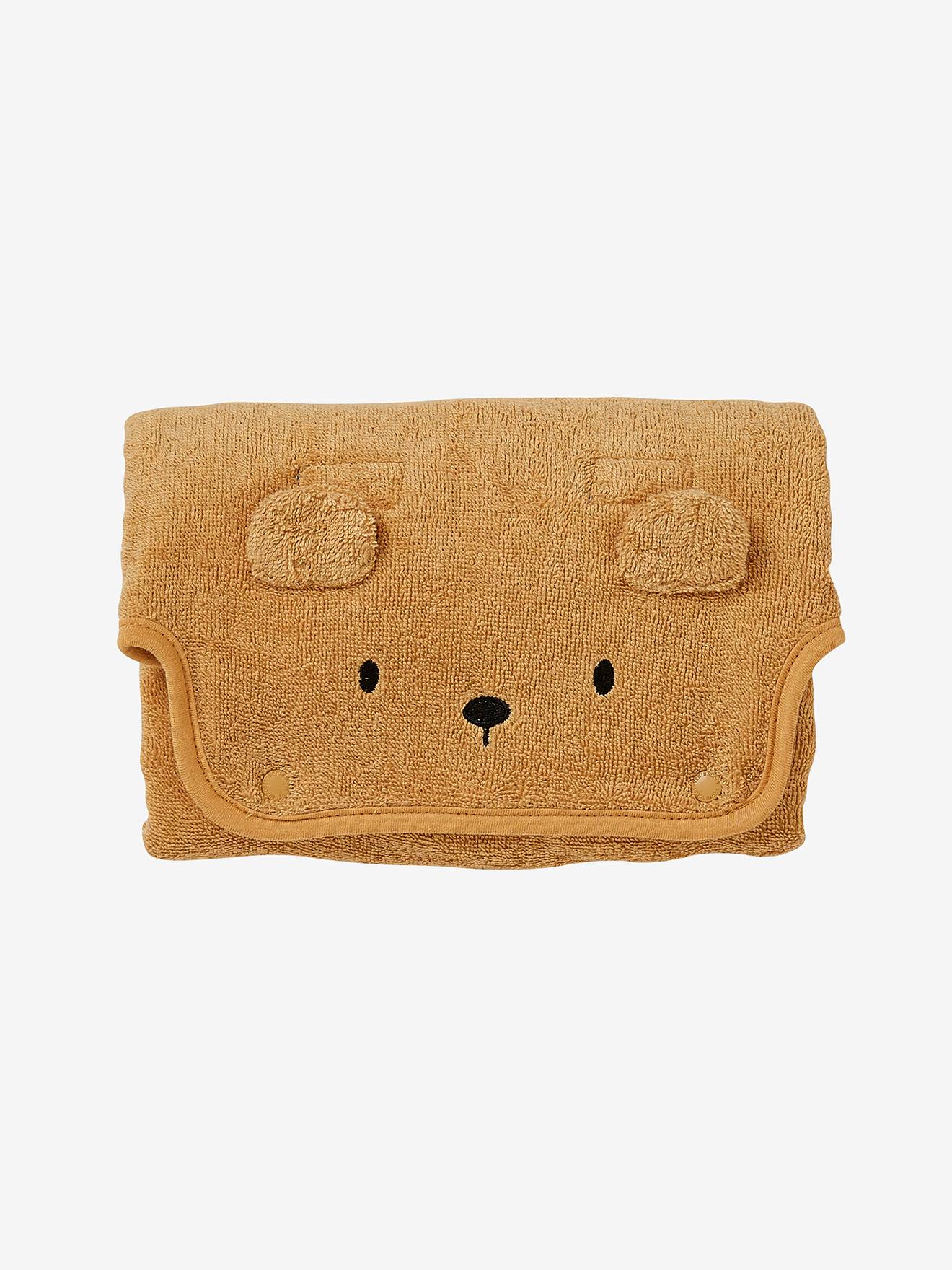 Vertbaudet Baby Reise-Wickelunterlage Aus Ftee Bär Karamell Einheitsgröße