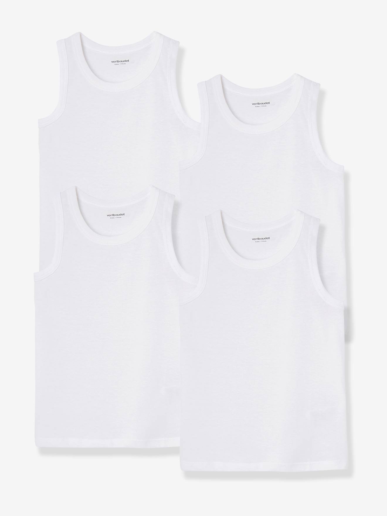 4er-Pack Trägershirts für Kinder BASIC