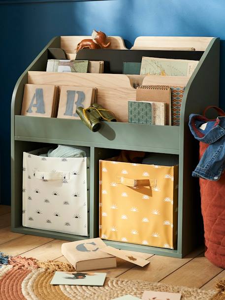 Kinderzimmer 2er-Pack Aufbewahrungsboxen - gelb+blau+grün+blau+weiß+senfgelb - 17