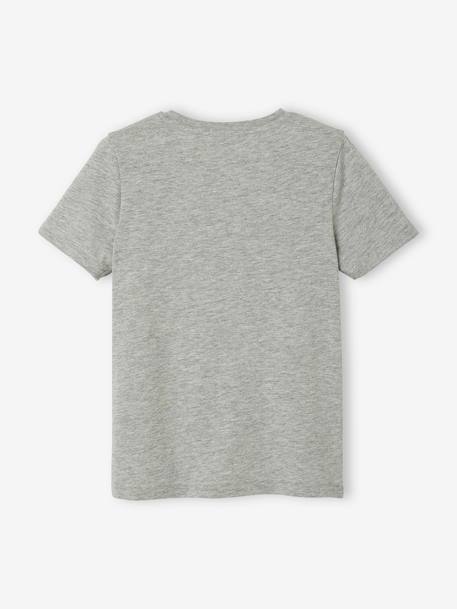 Jungen Sport T-Shirt BASIC Oeko-Tex - blau+grau meliert+marine - 10