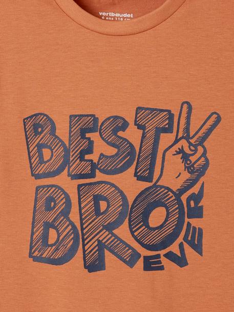 Jungen T-Shirt mit Schriftzug BASIC Oeko-Tex - aqua+blau+hellblau+hellgelb+nachtblau+orange+orange+wollweiß - 19