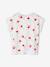 Mädchen T-Shirt Oeko Tex - khaki+weiß/rot+wollweiß+zartrosa/kirschen+erdbeeren - 9
