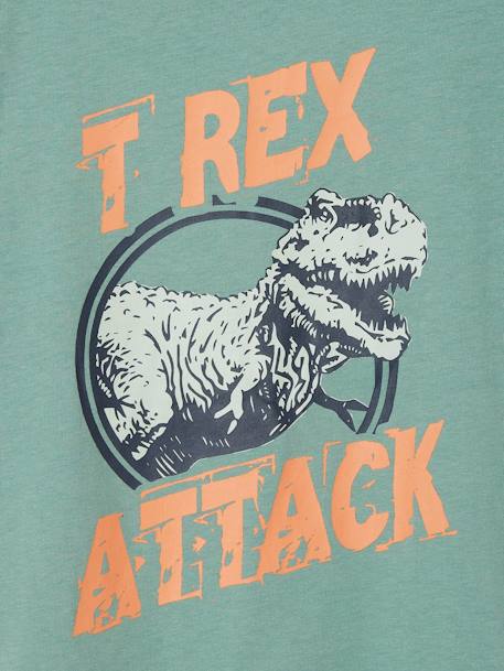 Jungen T-Shirt, Dinosaurier Oeko-Tex® - aqua+wollweiß - 3