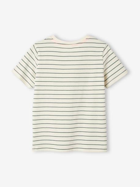 Jungen T-Shirt, Print Oeko-Tex® - blau gestreift+grün gestreift - 5