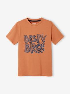Jungenkleidung-Shirts, Poloshirts & Rollkragenpullover-Shirts-Jungen T-Shirt mit Schriftzug BASIC Oeko-Tex