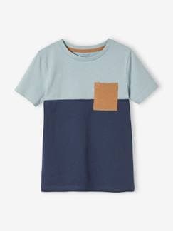 Jungenkleidung-Jungen T-Shirt, Colorblock Oeko Tex