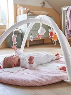 Spielzeug-Baby-Activity-Decke mit Spielbögen „Rosa Welt“