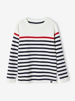 Jungenkleidung-Pullover, Strickjacken, Sweatshirts-Jungen Streifenpullover Oeko Tex