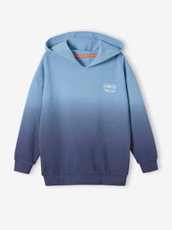 Jungenkleidung-Pullover, Strickjacken, Sweatshirts-Sweatshirts-Jungen Kapuzensweatshirt mit Farbverlauf und Skater-Print Oeko-Tex