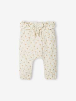 Babymode-Hosen & Jeans-Mädchen Hose mit Dehnbund, Musselin